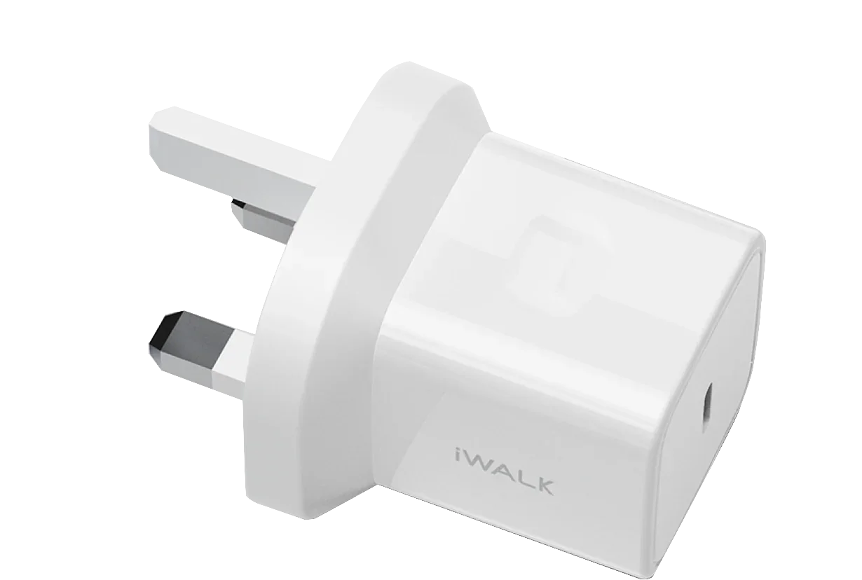iWalk Leopard 20W Pd Usb-C Travel Charger- White - Tashqila iWalk Leopard 20W Pd Usb-C Travel Charger- White - Tashqila
